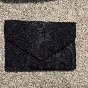 Source Unknown Black Lace Clutch